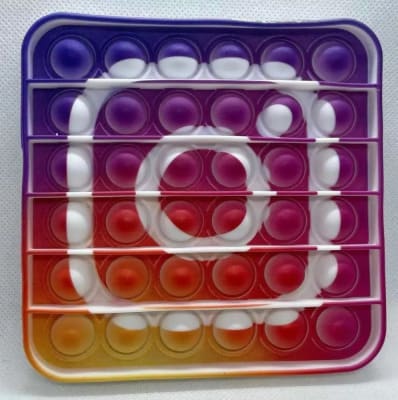 Pop It Diseño Instagram 12x12 Cm Push Pop Anti Estres