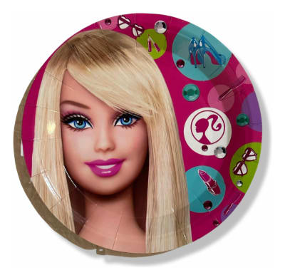 Pack 10 Platos Cumpleaños Barbie Película 2023 Decoración1