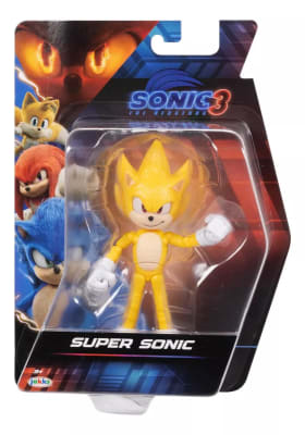 Figura Super Sonic 3 Articulada Con 22 Pts Oficial 13 Cm