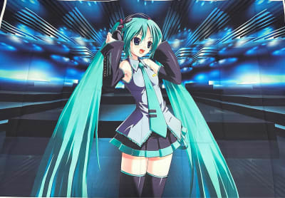 Tela De Fondo Cumpleaños Vinilo Hatsune Miku V2 150x100cm