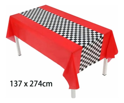 Mantel Cumpleaños Hot Wheel Diseño Decoración 137x274 Cm1