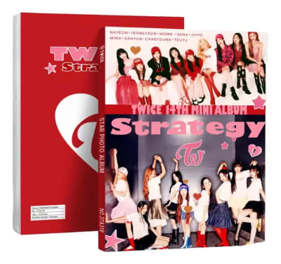 Álbum Twice Strategy + Lomo Cards Y Stickers K-pop Genérico