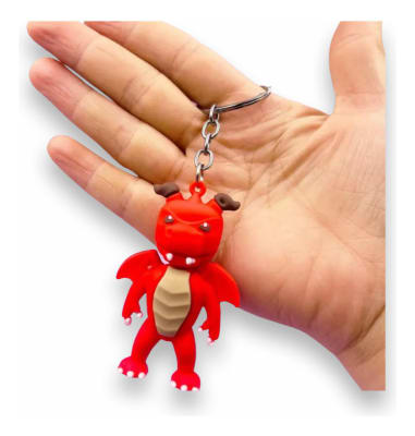 Llavero Stumble Guys Accesorio Inferno Dragon 7 Cm Diseño