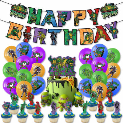 Kit Globos Cumpleaños Tortuga Ninja Película 2023 Decoración1