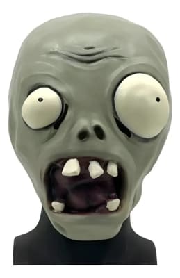 Máscara Látex Zombie Planta Vs Zombie Halloween 30cm Cosplay