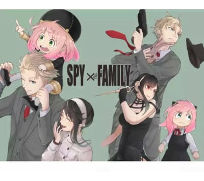 Tela De Fondo Cumpleaños Spy X Family 150x100 Cm Decoración1