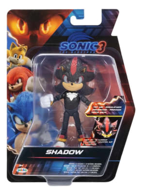 Figura Shadow Sonic 3 Con Luz 12cm Articulad Jakks 19 Pts