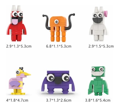 Set 6 Bloques Construcción The Garten Of Banban Blocks Brick1