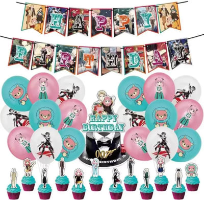 Kit Decoración Cumpleaños Spy X Family V3