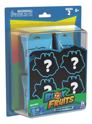 Pack 4 Figuras Blox Fruits + Codigo (azar) De Serie 21