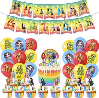 Kit Decoración Cumpleaños Muñecas Bratz
