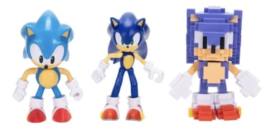Pack 3 Figuras Sonic 35th Anniversary 10 Cm Sonic 16bit1