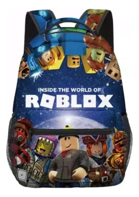 Mochila Diseño Roblox Gamer 18l Poliéster Notebook 15 Calida Azul Roblox Gamer