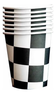 Pack 10 Vasos Cumpleaños Diseño Hot Wheels Desechables1