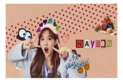 Fondo Cumpleaños Kpop Nayeon Twice Sintética 100x150cm1