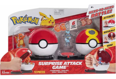 Juego Pokemon Ataque Sorpresa Pokebola Charmander Vs Riolu