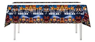 Mantel Cotillon Cumpleaños Roblox Plastico 108x180 Cm