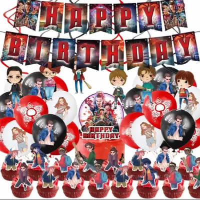 Kit Decoración Cumpleaños Stranger Things1