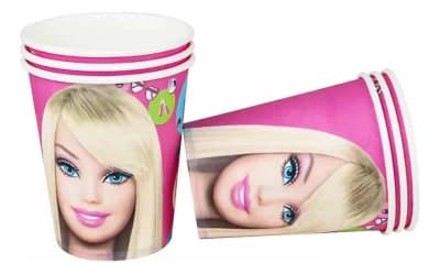 Pack 10 Vasos Diseño Barbie Película 2023 Cumpleaños