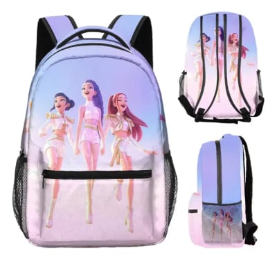 Mochila Guerreras Kpop Golden 18l Poliéster Escolar Diseño1