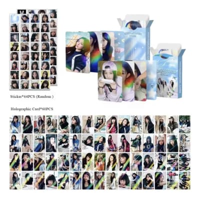 Lomo Cards Newjeans Holográficas 60 Cards + 64 Stickers