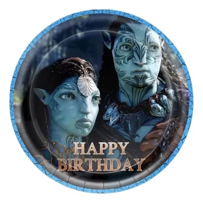 Pack 10 Platos Avatar Fiesta Cumpleanos 18 Cm Desechables
