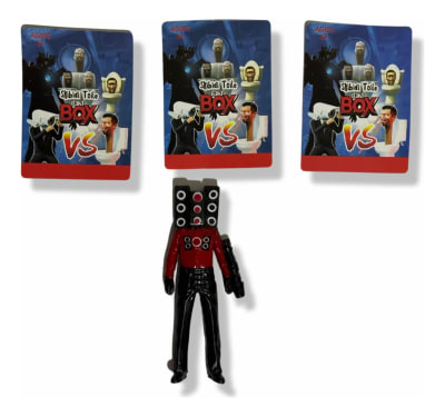 Figura Titán Speakerman Skibidi Toilet + 3 Tarjetas Azar 11c