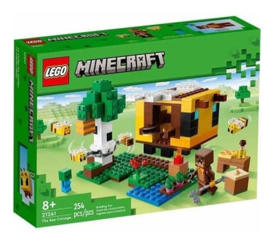 Lego Minecraft La Cabaña Abeja (21241) 2023 Con 254 Pcs1