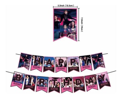 Banner Happy Birthday Blinks Blackpink Calidad Cumpleaños