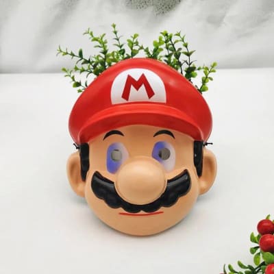 Mascara Cosplay Super Mario Bros Plástico Niños1
