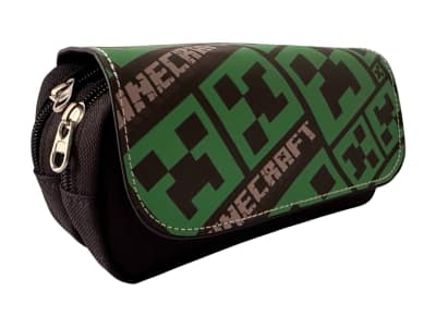 Estuche Lápices Minecraft Creeper 3 Compartimientos