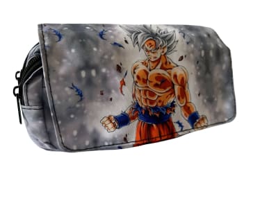 Estuche Escolar Goku Ultra Instinto 3 Compartimentos Calidad1