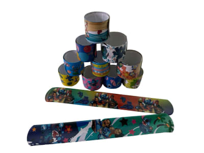 Pack 12 Pulseras Fiestas Diseño Lilo Y Stitch Cumpleaños