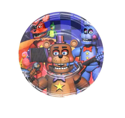 Pack 10 Platos Descartables Five Night At Freddy Fiesta Fnaf1