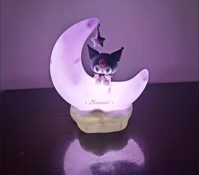 Lámpara Infantil Diseño Kuromi Calidad Usb Oficial Samrio