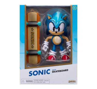 Figura Sonic Con Skateboard The Hedgehog Jakks Gold