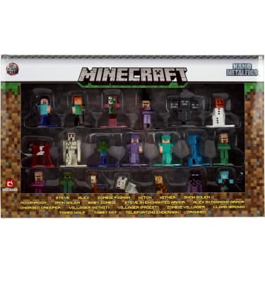 20 Figuras De Metal Fundido De Minecraft Jada Toys Original1