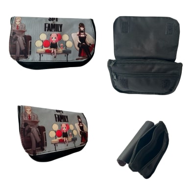 Estuche Escolar Spy X Family 2 Compartimientos Diseño