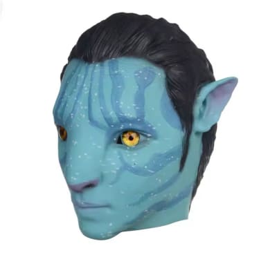 Máscara Cosplay Avatar Calidad Diseño Látex 24 Cm Halloween1