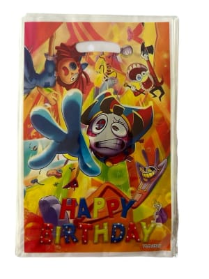 Pack 10 Bolsas Dulces Diseño Amazing Circus Digital Cumpleñs