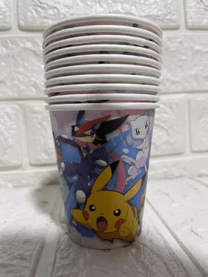 Pack 10 Vasos Cumpleaños De Pokemon Niños