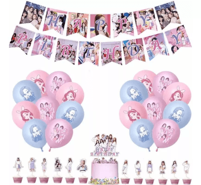 Kit Cumpleaños Globos Twice Decoración K-pop