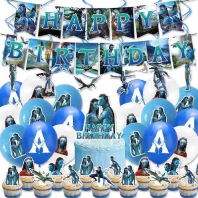 Kit Globos Decoración Película Avatar Cumpleaños