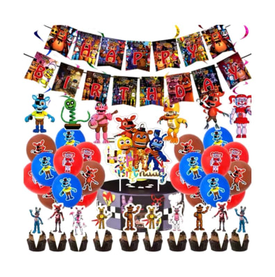 Kit Globos Cumpleaños Five Night At Freddy Fnaf