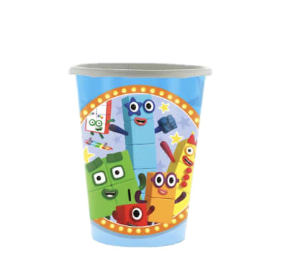 Pack 10 Vasos Cumpleaños Fiestas Numberblocks Niños