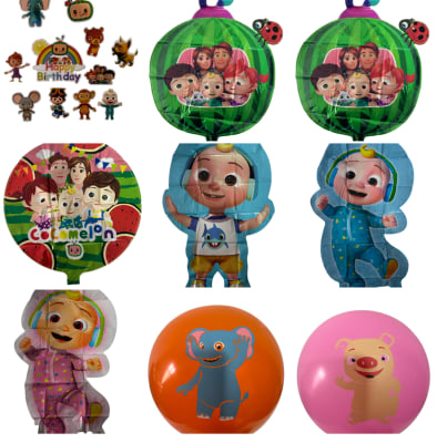 kit cumpleaños decoración cocomelon serie infantil