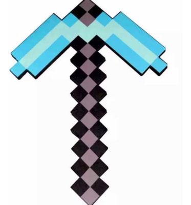 Juguete Picota Diamante Minecraft 45x35 Cm Material Goma Eva1