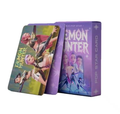 Set 55 Lomo Cards Huntrix Demon Hunters Kpop 9x6cm Fans