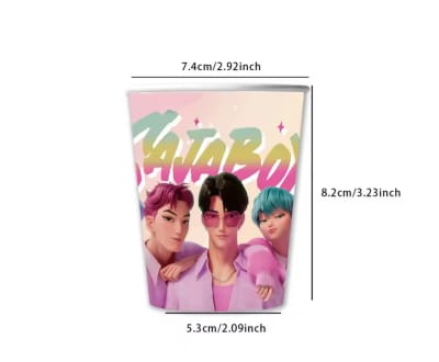 Vasos Saja Boys Demon Hunter 9cm Pack 10 Uds Cotillon Cumple