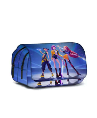 Estuche Escolar Huntrix Demon Hunter 3 Compartimientos 21x11x11 cm